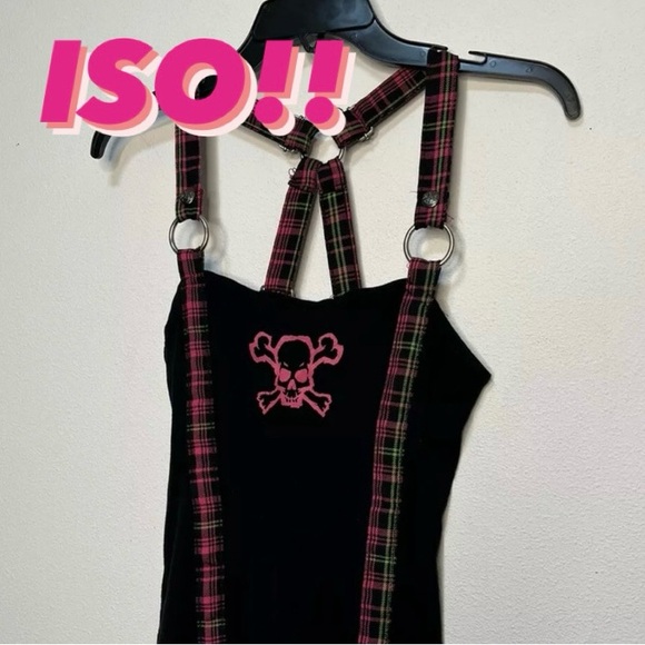 ((FOUND)) Lip Service skull tank & skirt set in color pink!! - Picture 4 of 5
